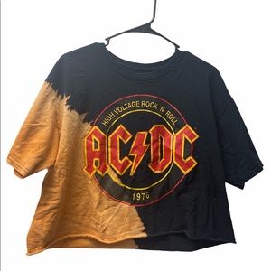 🎸AC⚡️DC Cropped T🎸